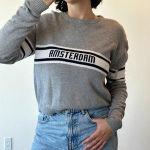 Brandy Melville Amsterdam Crew Neck Knit Sweater